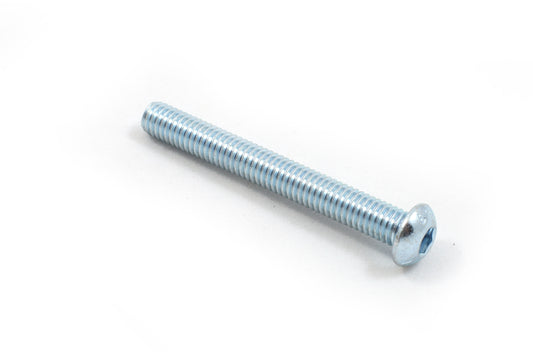 M6 x 50mm Button Head Bolt Zinc Plated